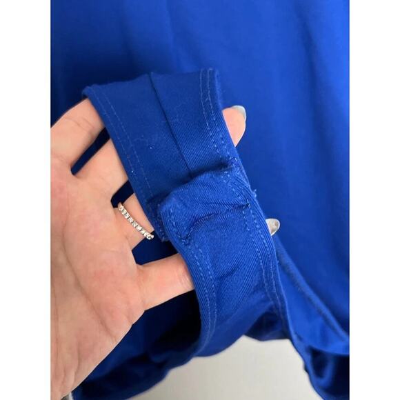 Zara Blue Bodysuit Sleeveless Crew Neck Stretch Tank Leotard Size Medium Women’s - Picture 4 of 5